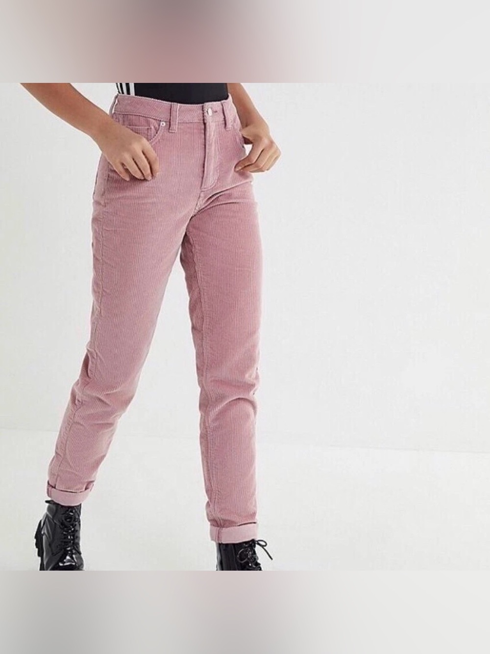 BDG Urban Outfitters Pink Corduroy Mom High Rise